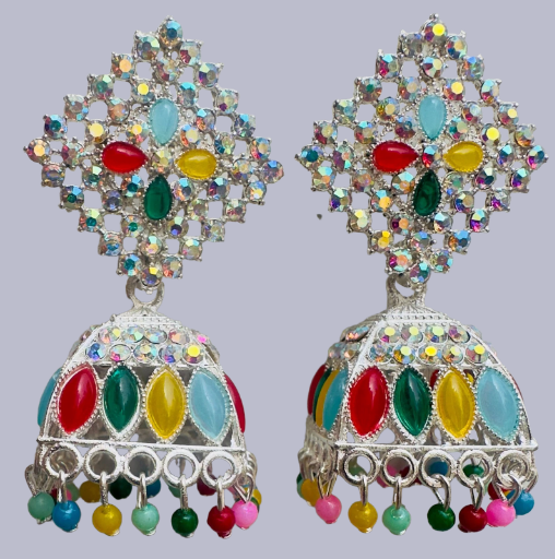Colorful Jhumka Earrings