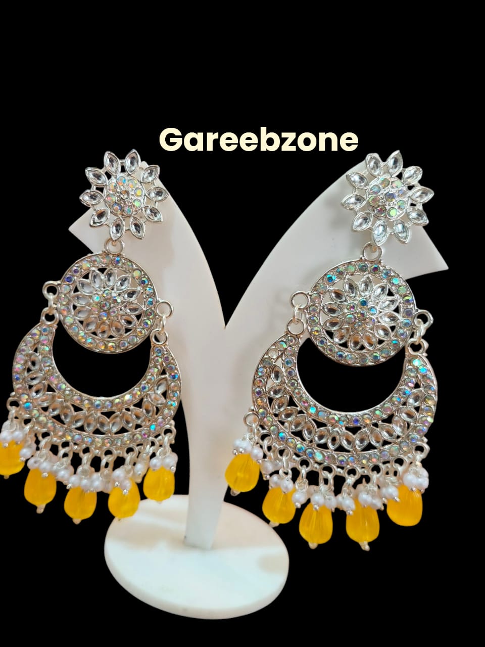 Silver-Plated Ethnic Earrings