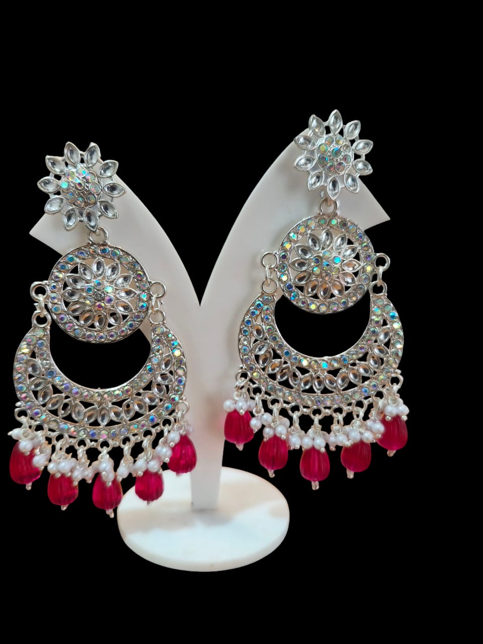 Traditional Silver-Plated Earrings