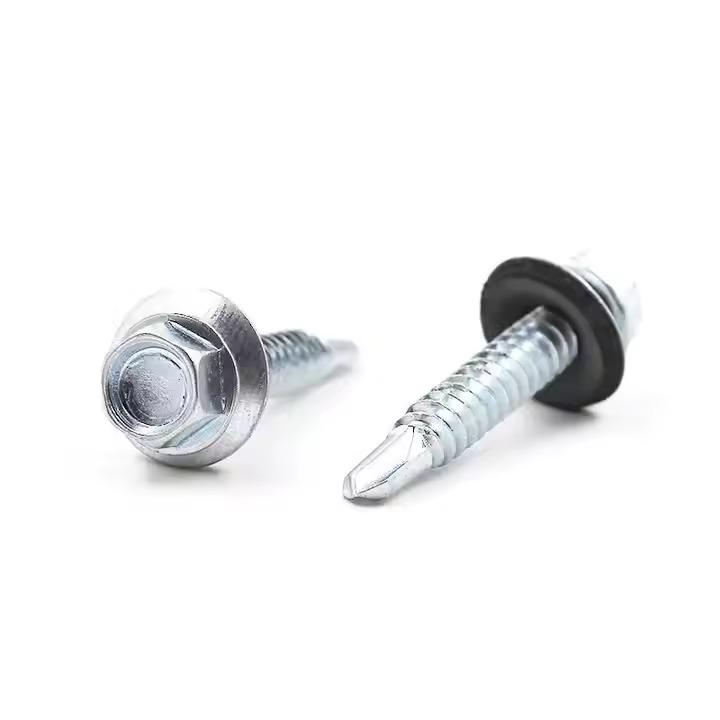 Hex Head Self-Drilling Screws with Washer