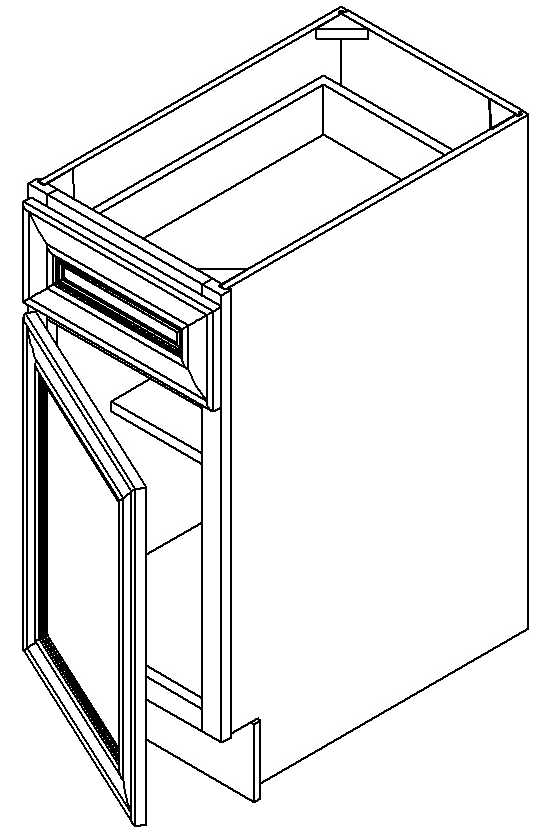 DOVE WHITEBASE CABINET 18" 