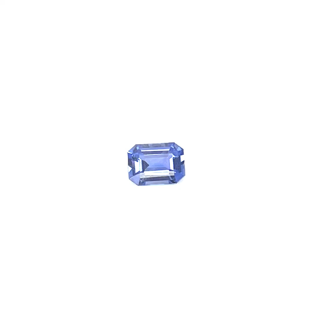 0.66 Carats Blue Emerald-Cut Sapphire