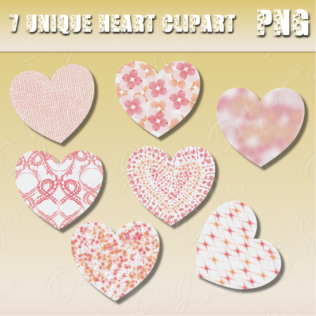 Unique Heart Clipart Collection