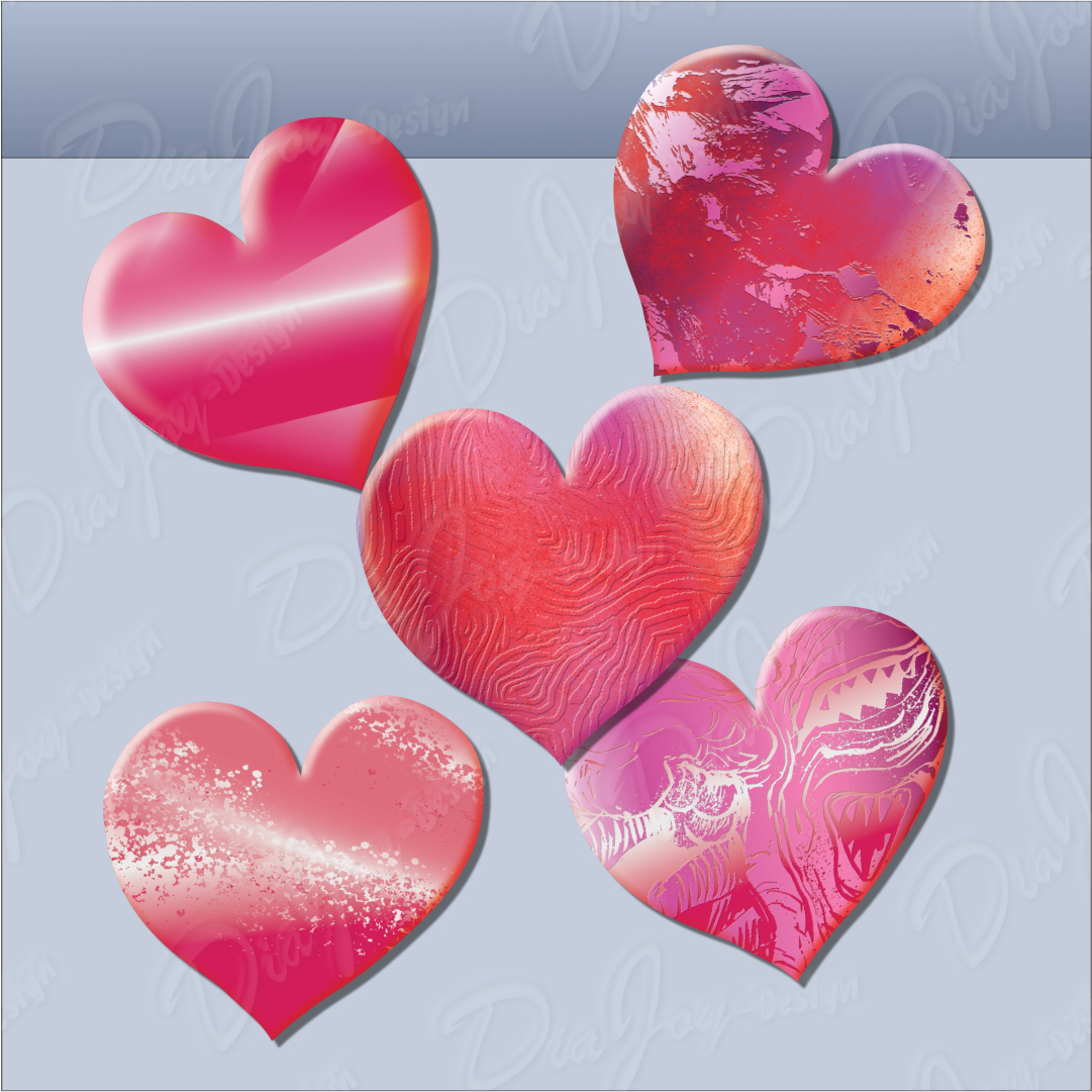 Pink Heart Clipart Collection
