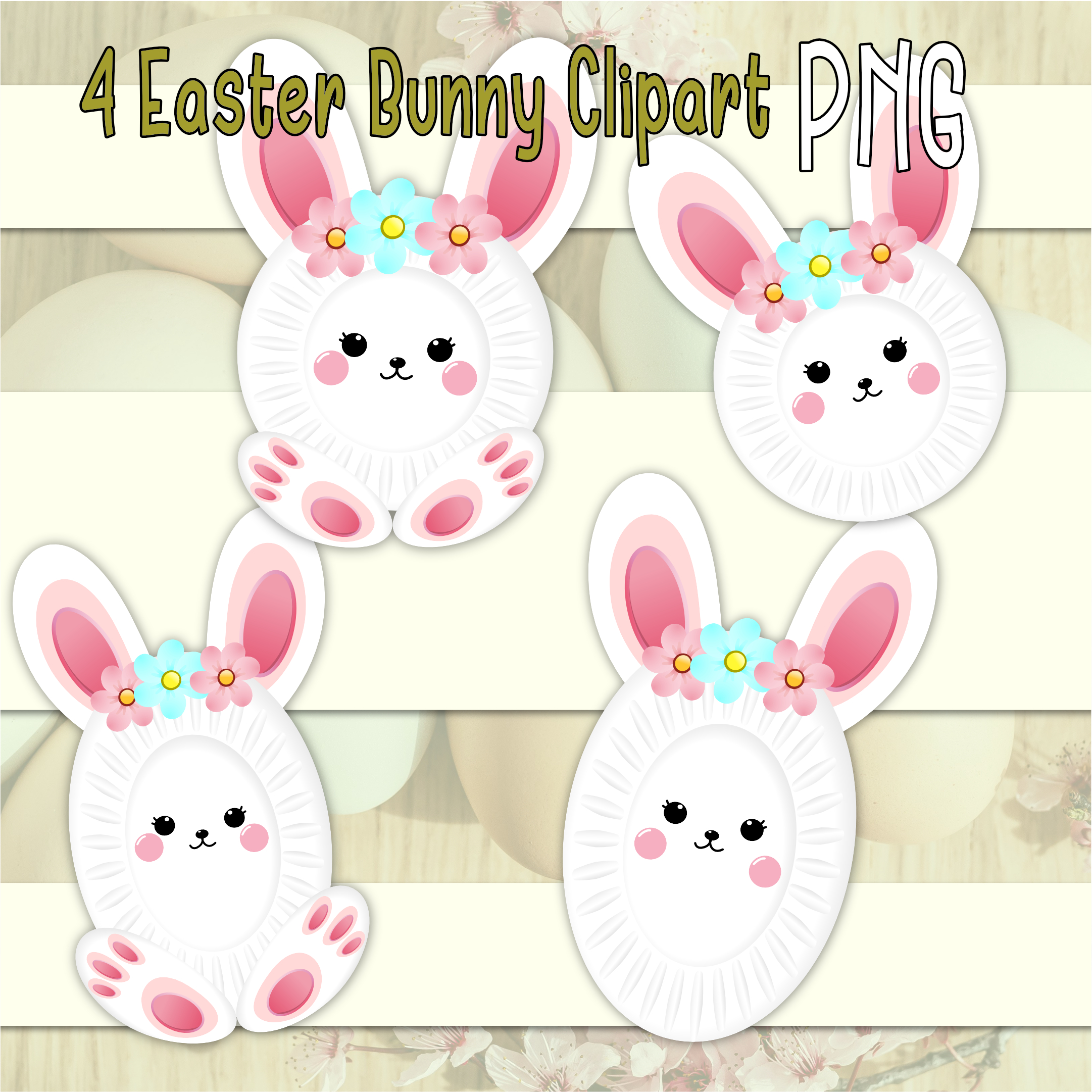 Easter Bunny Clipart set