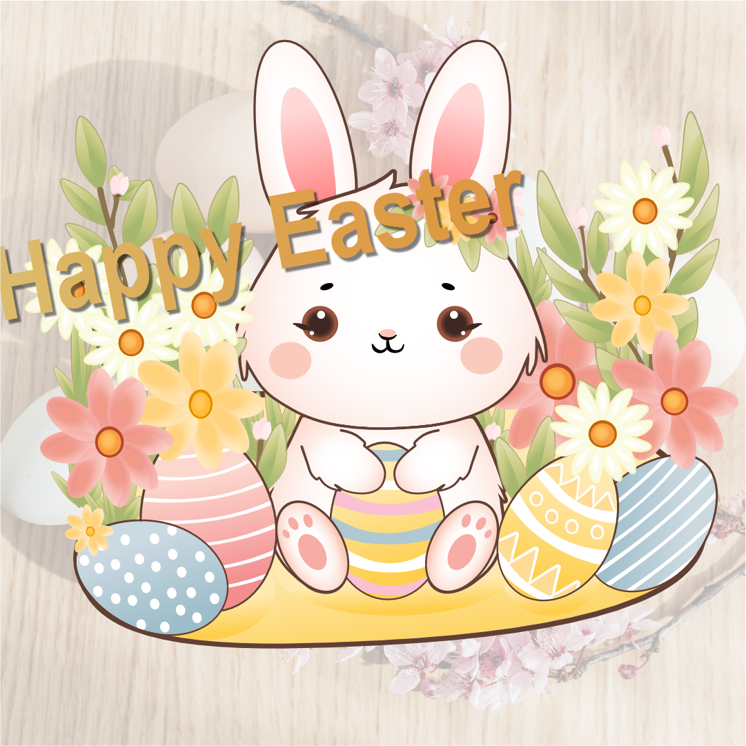 Easter Bunny PNG Set