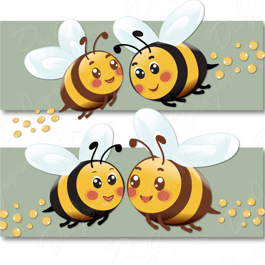 Bee Sticker and Pattern Set