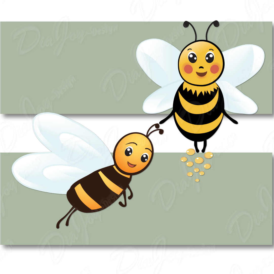 Cute Bee Clipart and Patterns