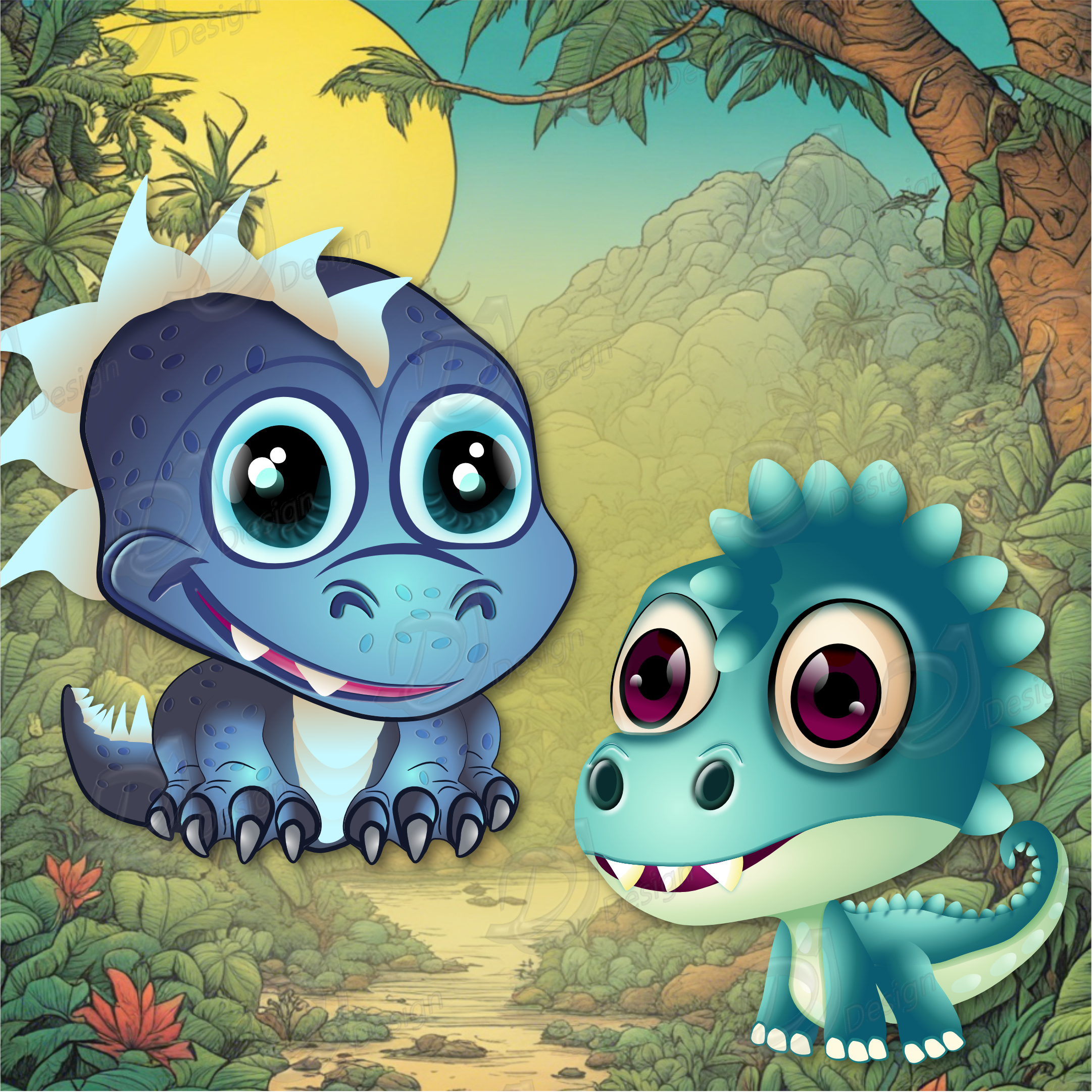 3 Baby Dinosaur Clipart