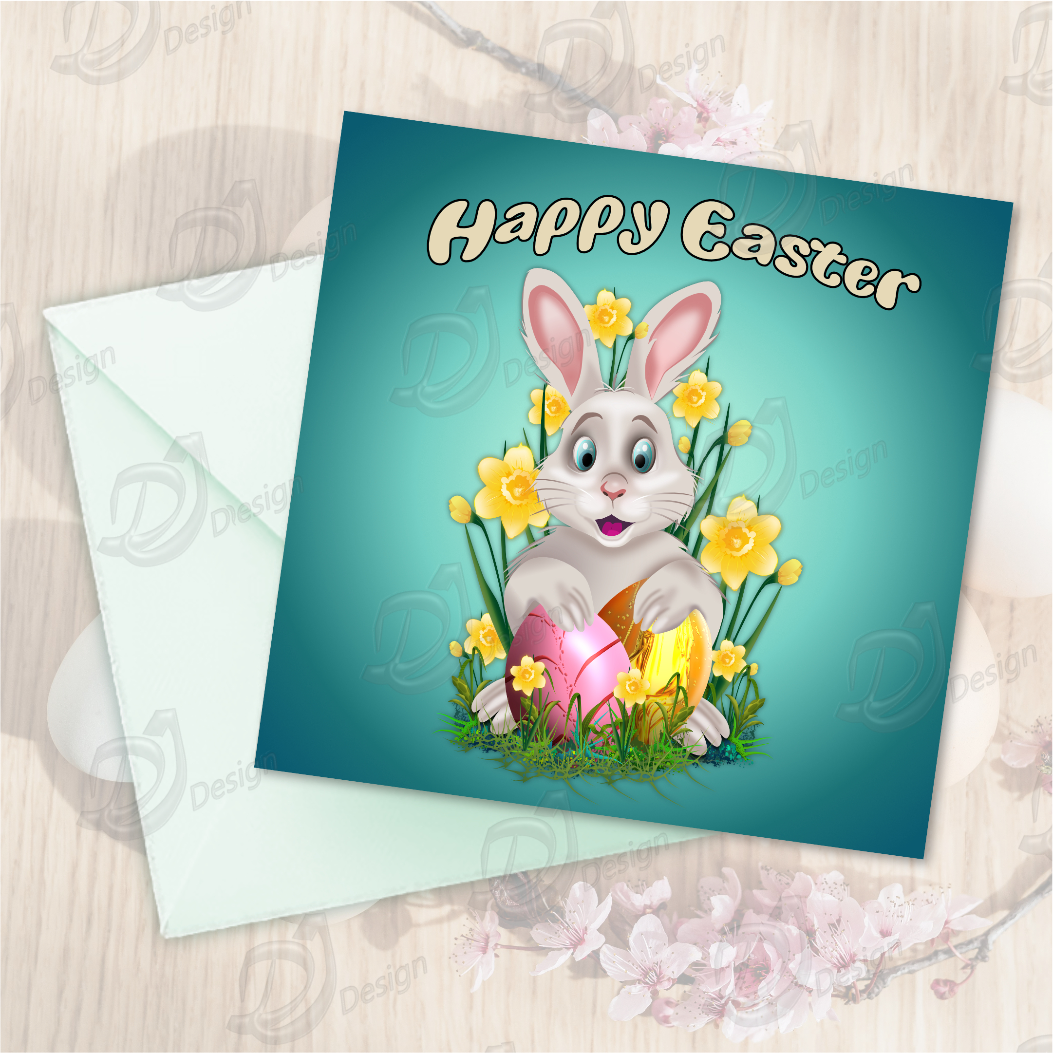 2 Easter Bunny Clipart