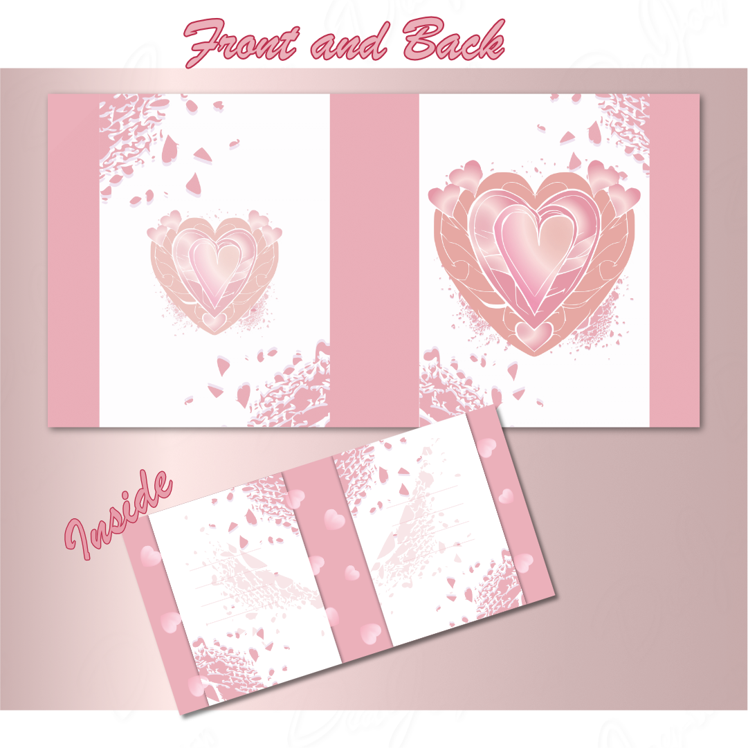 Pastel Pink Heart Card Designs