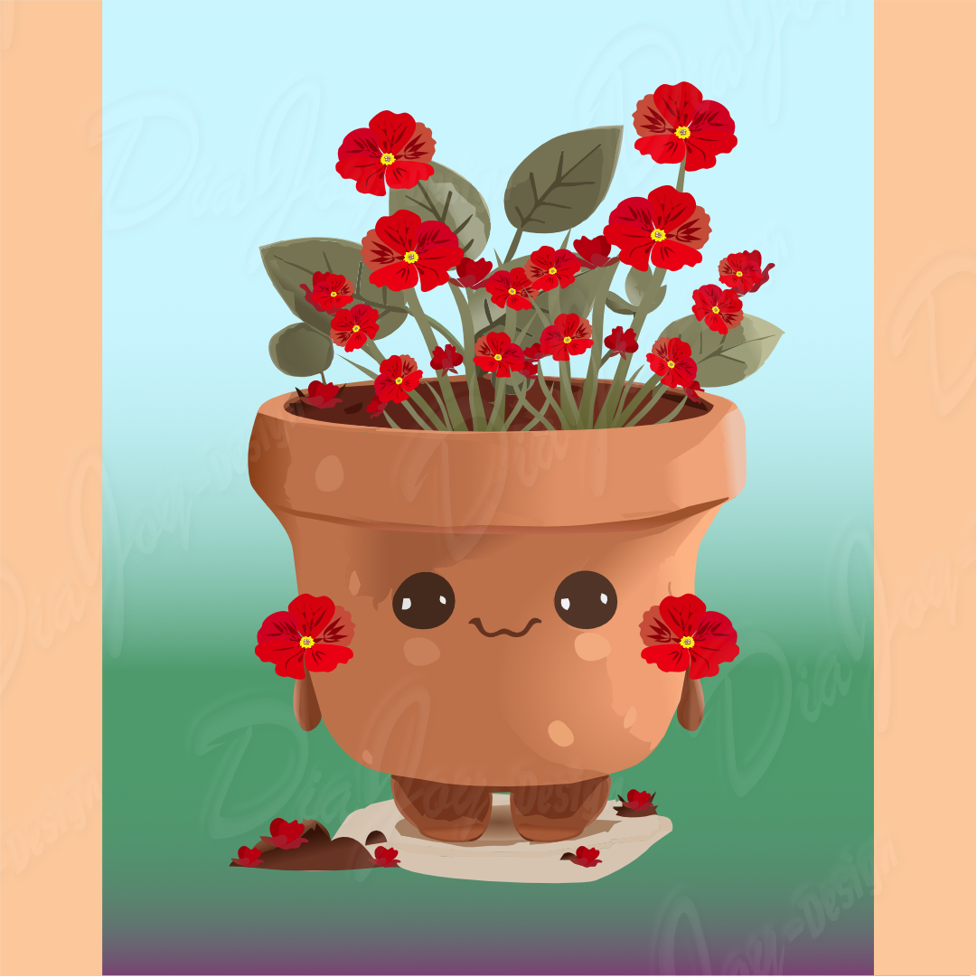 Cute Plant Pot Clipart