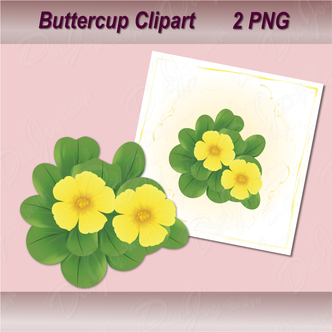 Buttercup Clipart Set