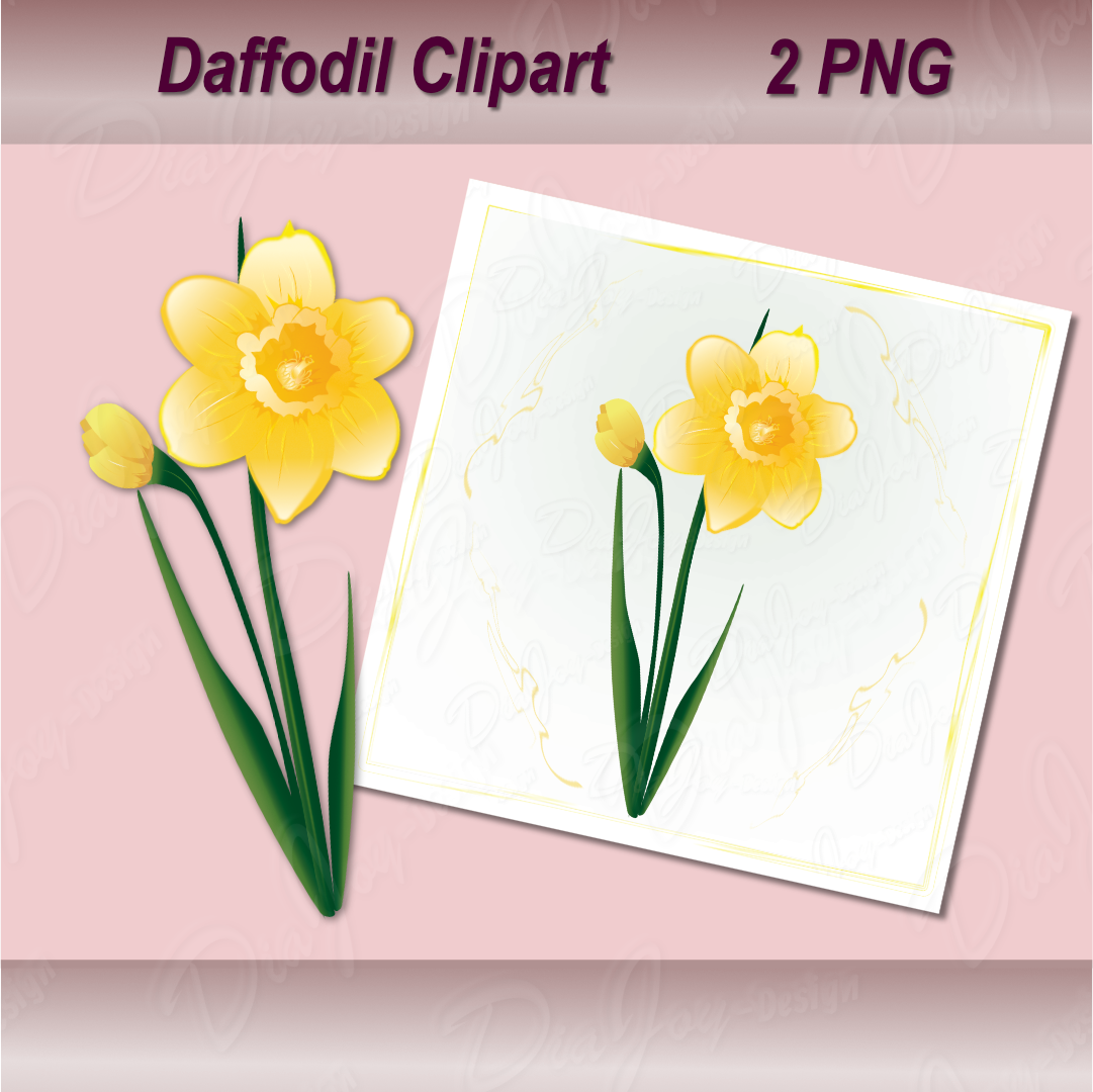 Daffodil Clipart Set