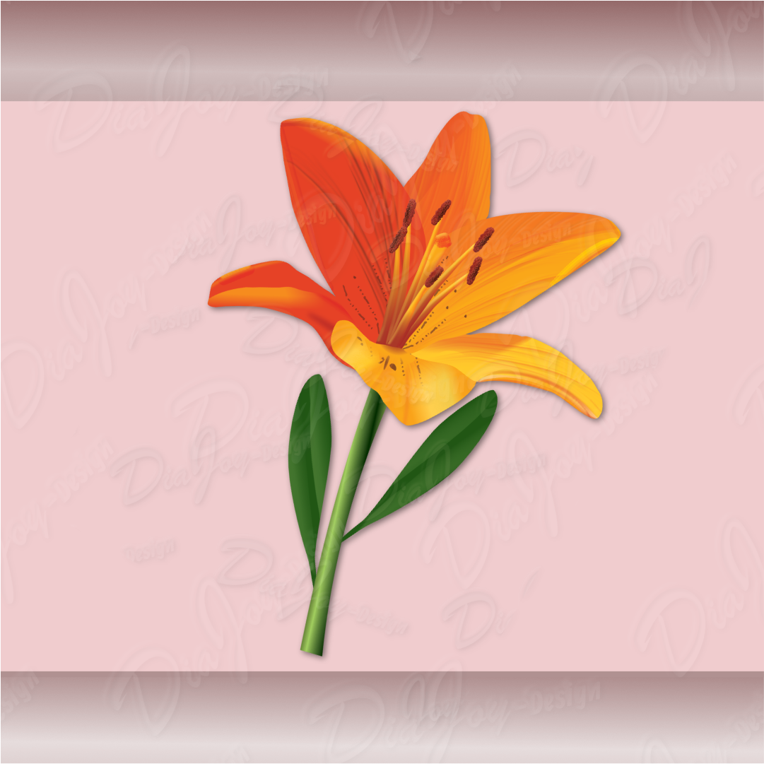 Lily Clipart Set
