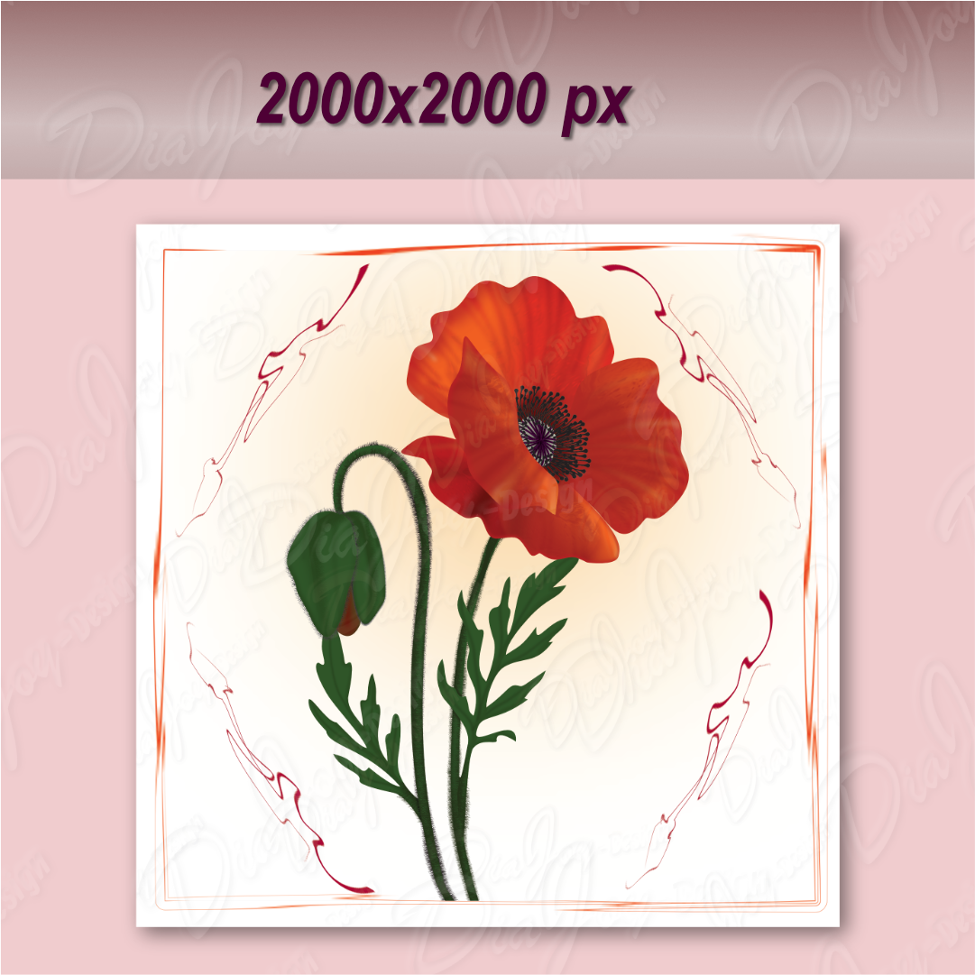 Poppy Clipart Set