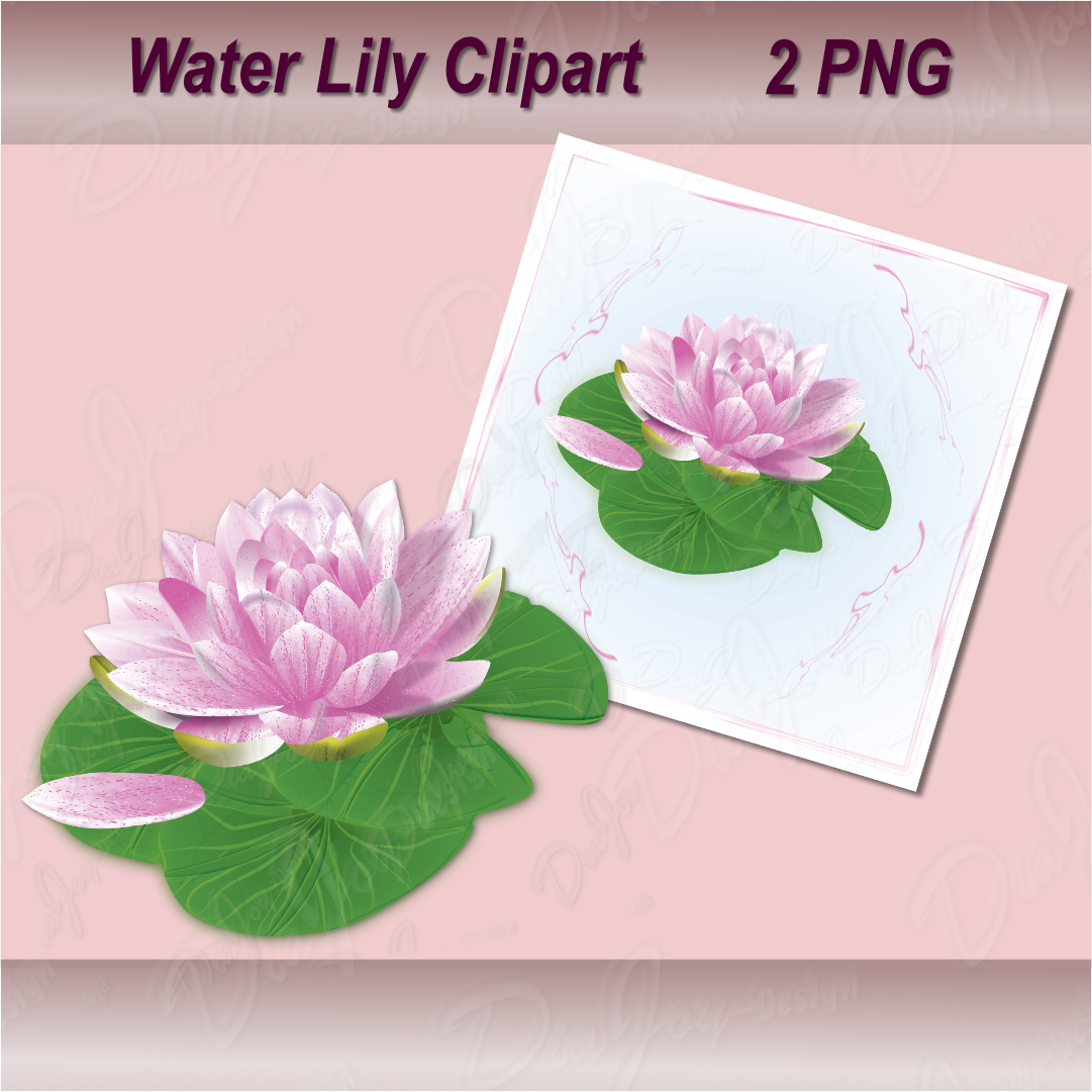 Water Lily Clipart Set