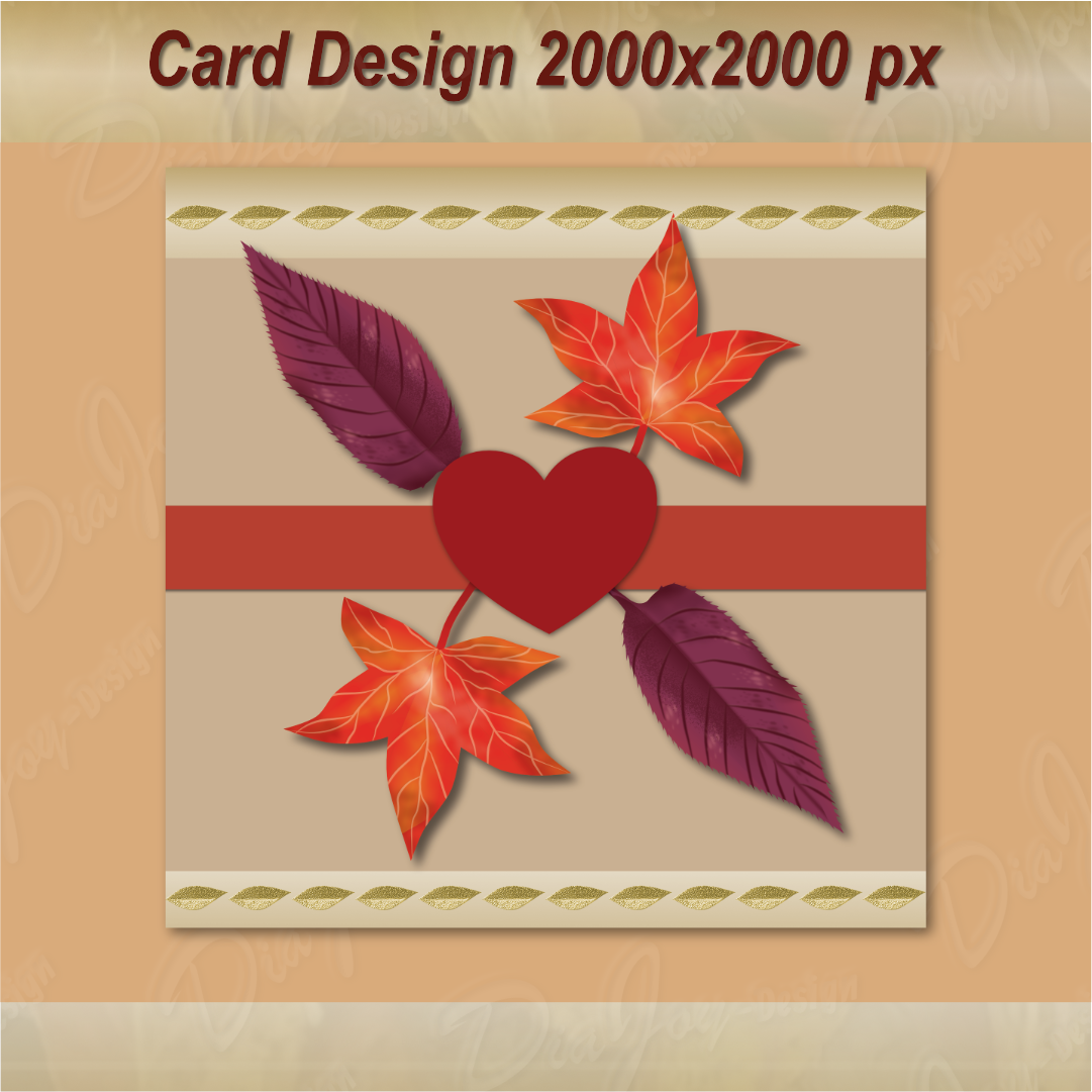 Cherry Maple Clipart + Card Set