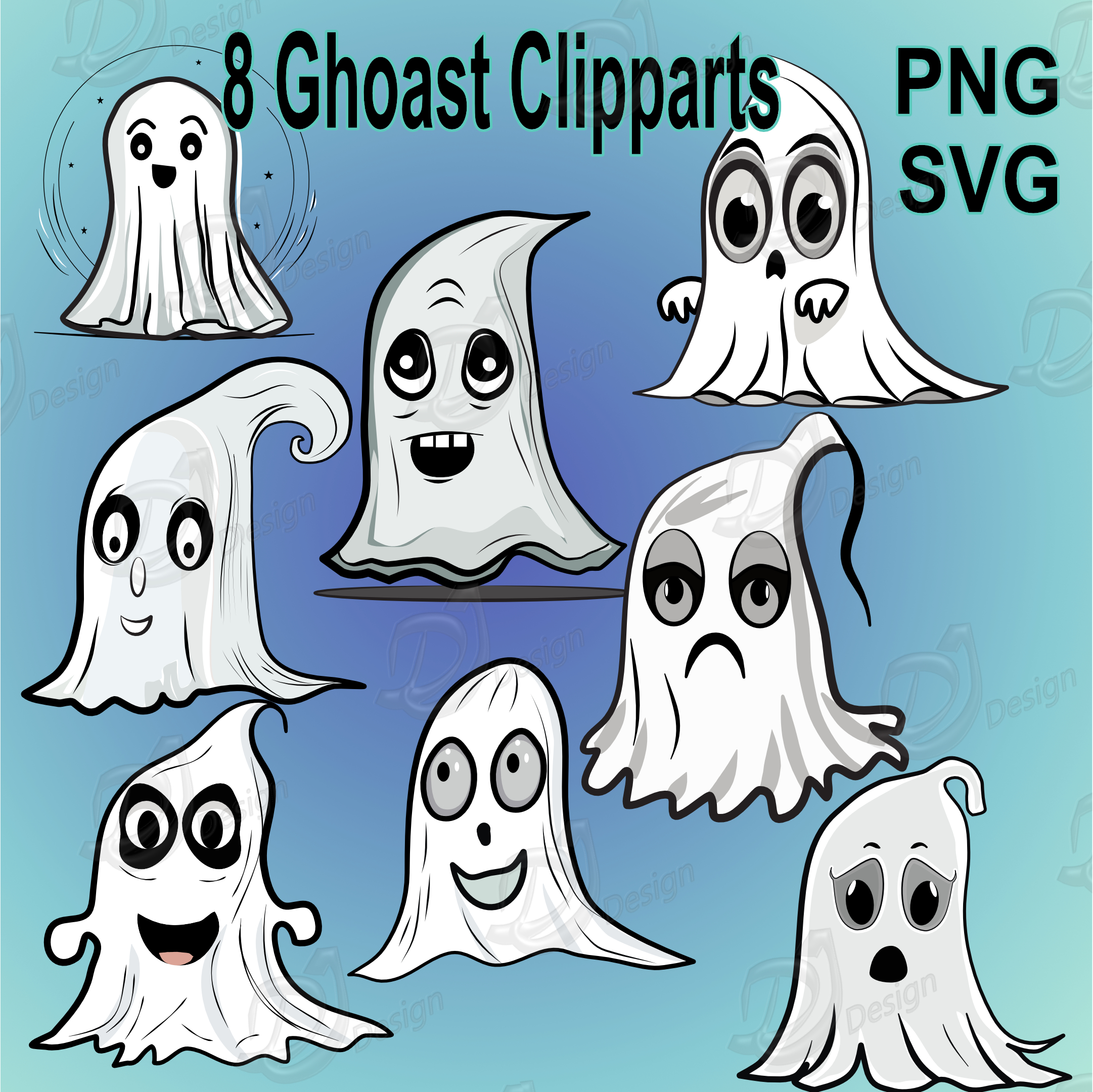 Ghost Clipart Collection