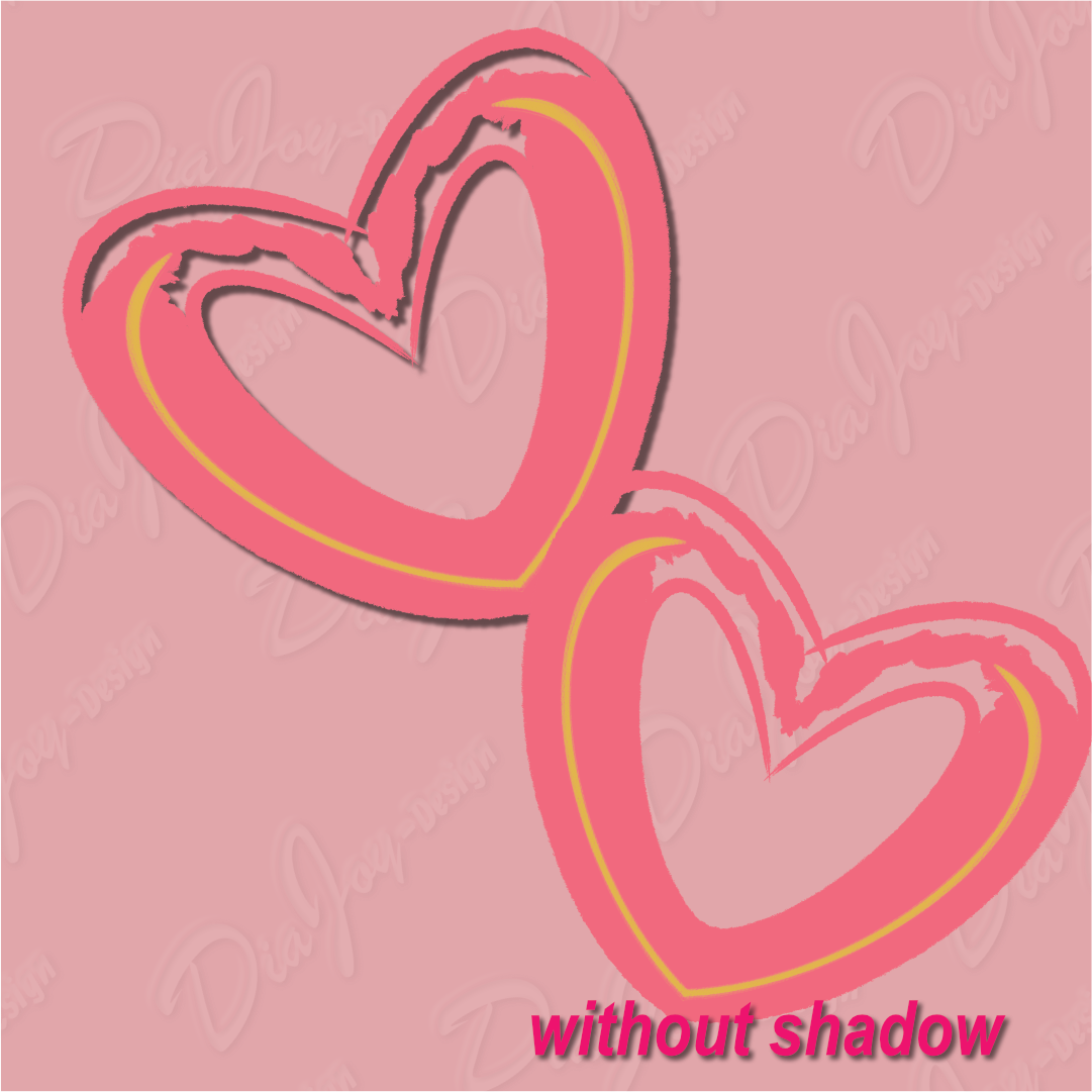 Pink Heart Clipart Set