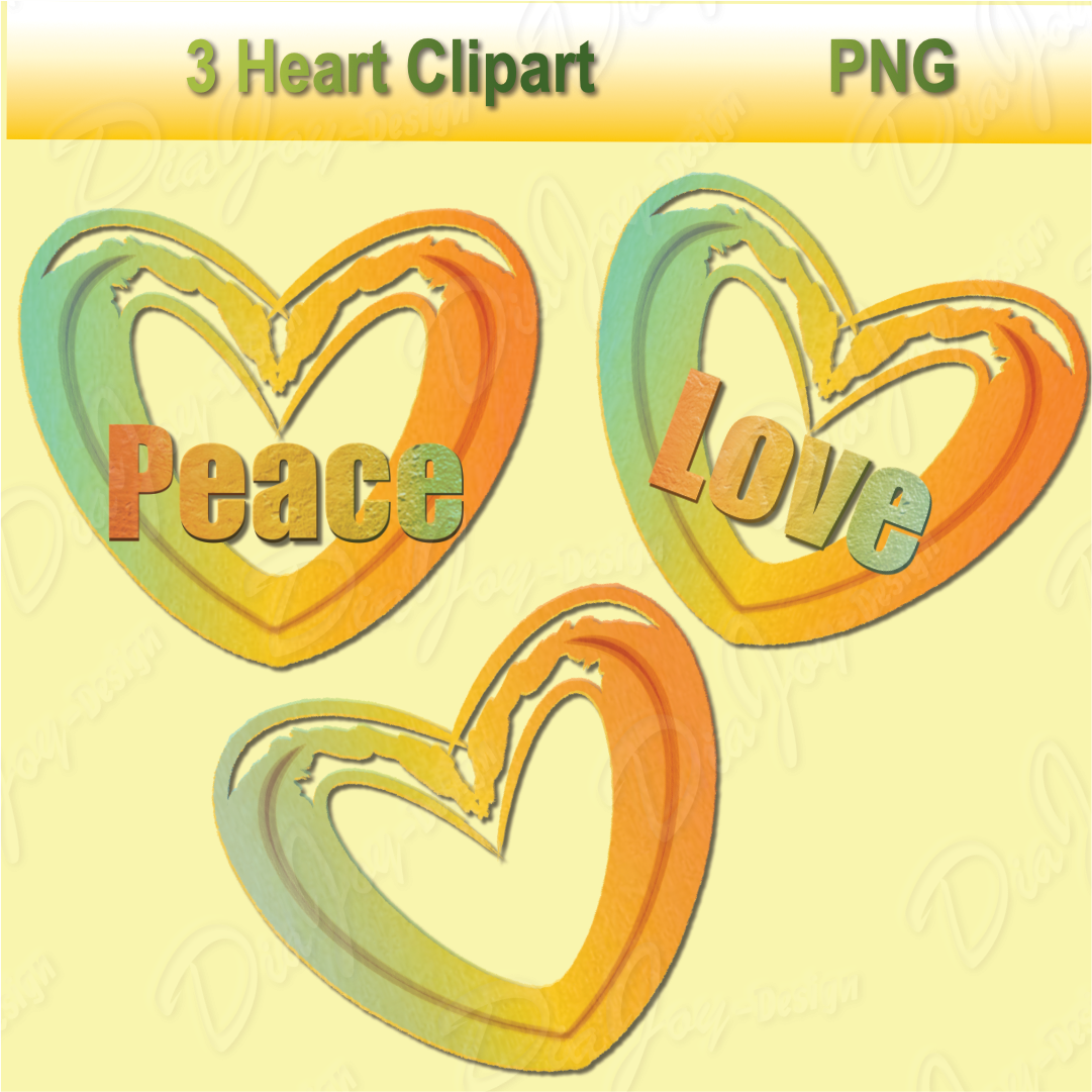 Rainbow Heart Cliparts