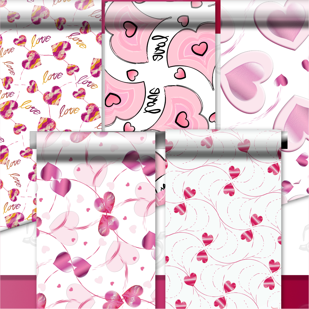 Heart Pattern Digital Papers