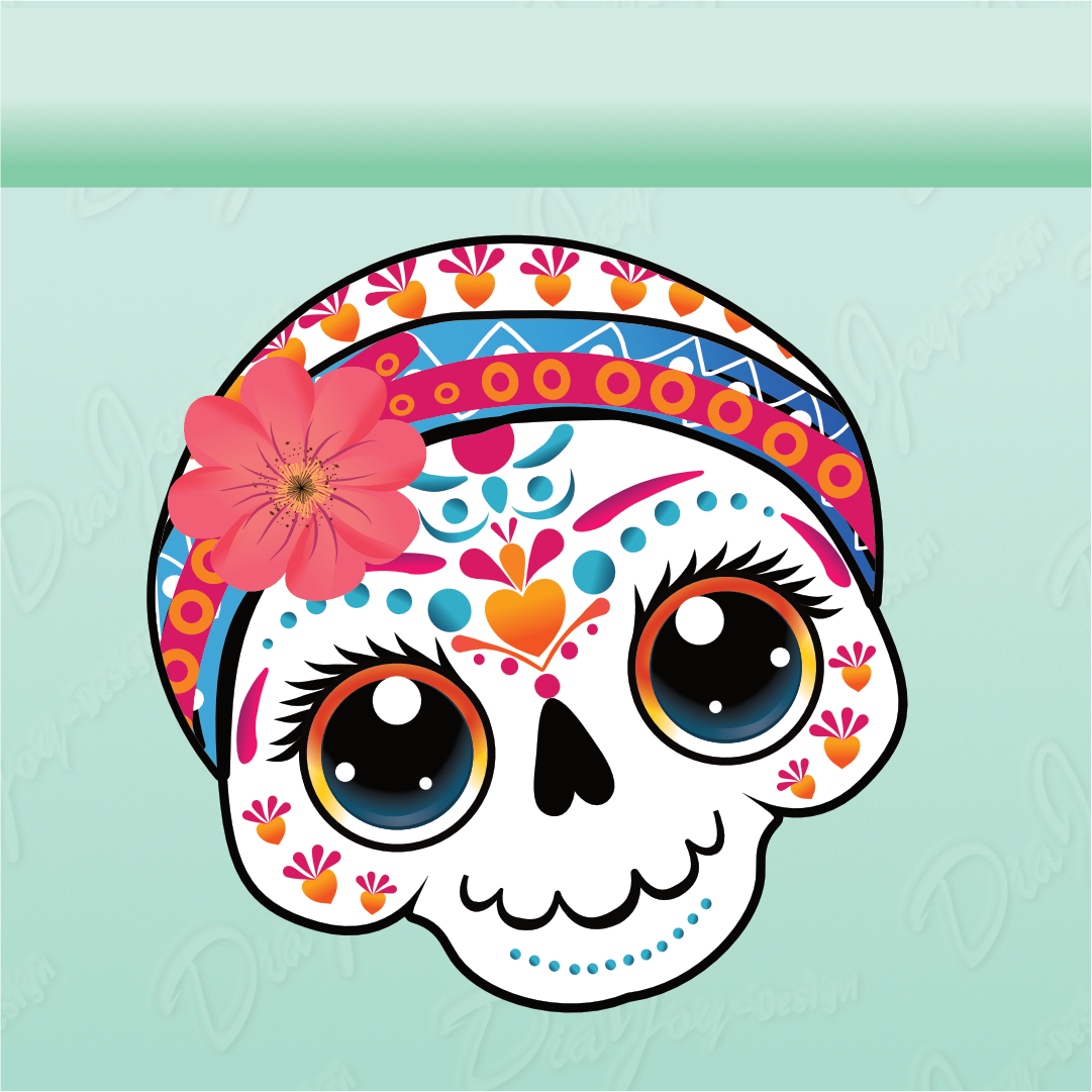 Cute Skull Clipart Set
