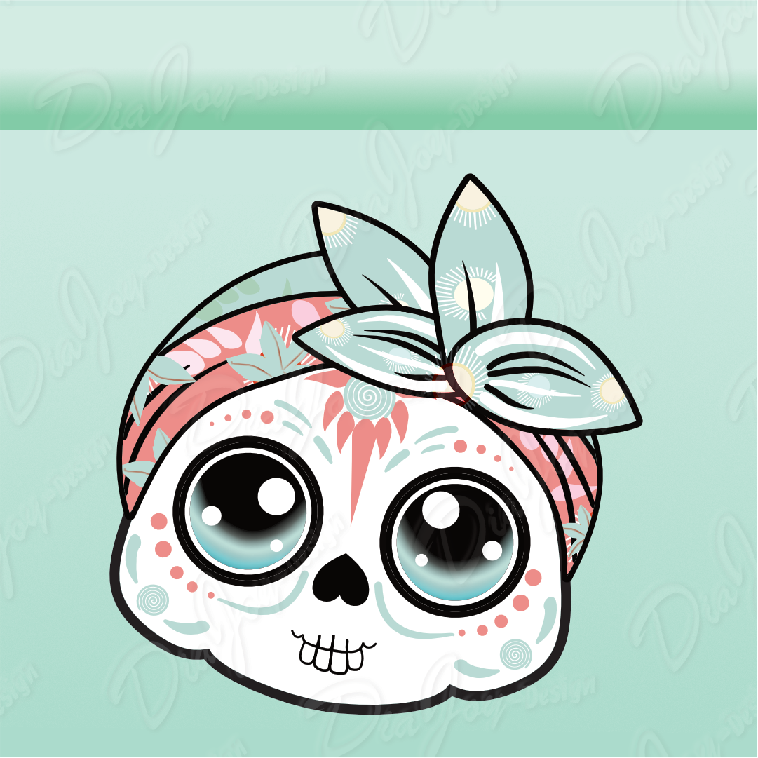 Cute Skull Clipart Set