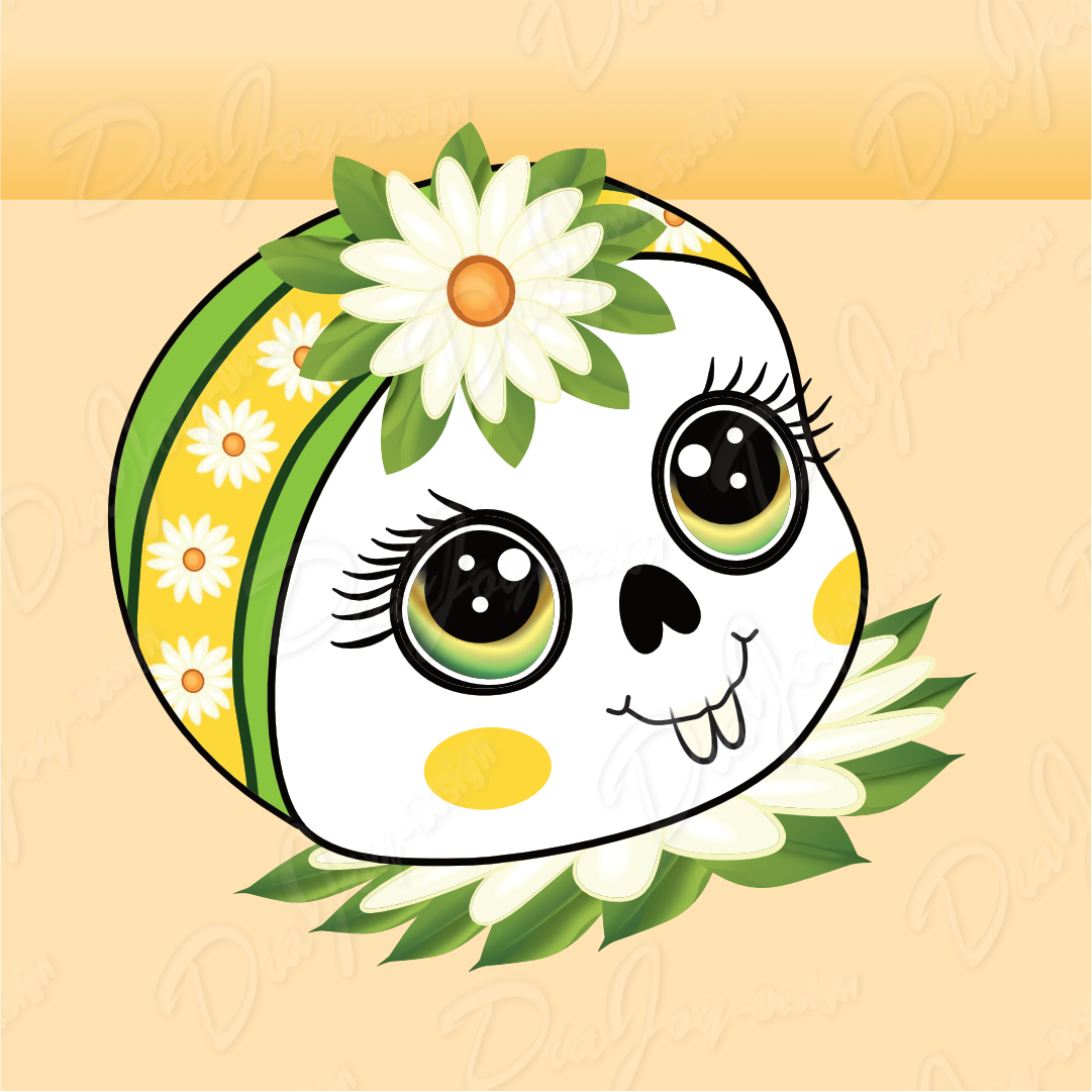 Cute Skull Clipart Set