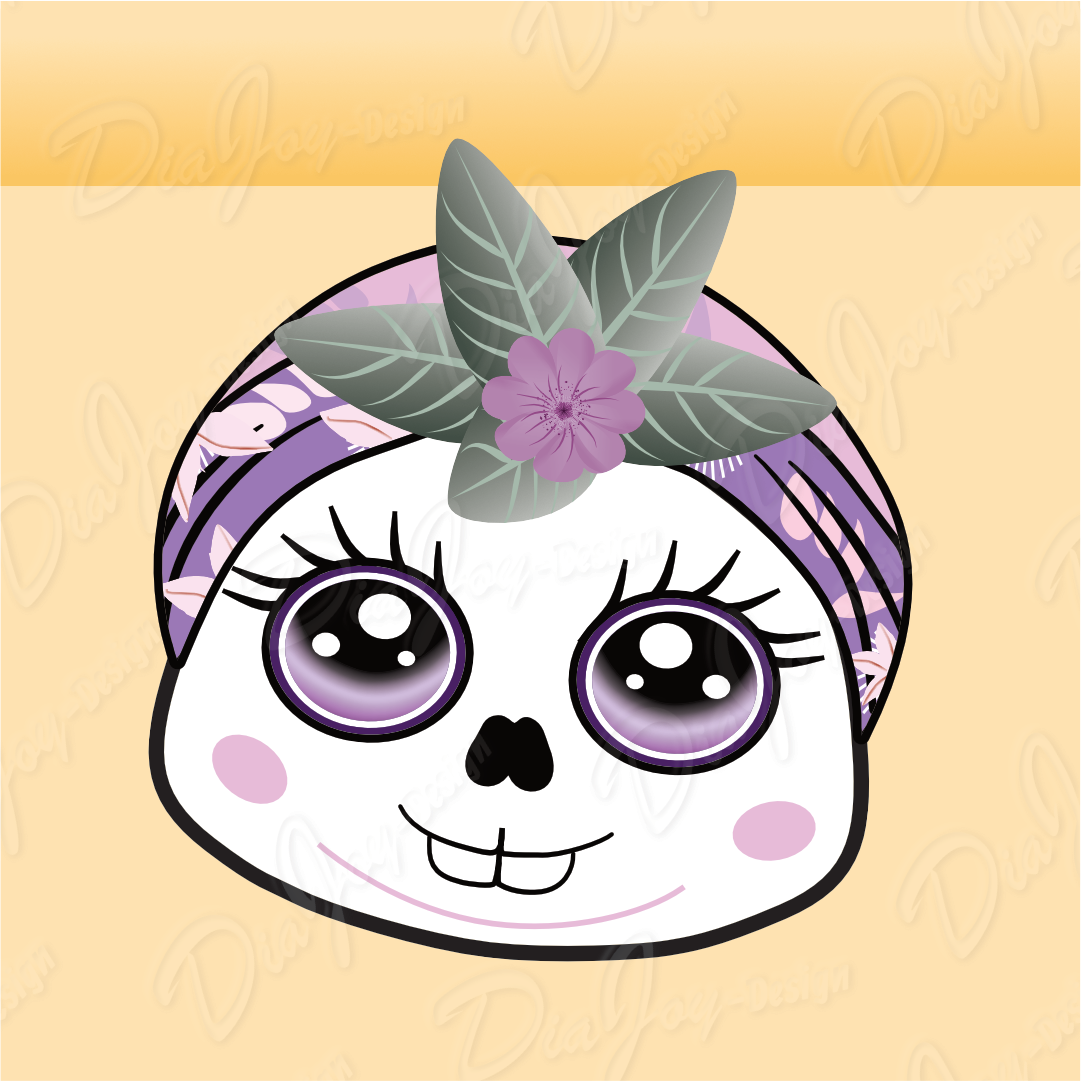 Cute Skull Clipart Set