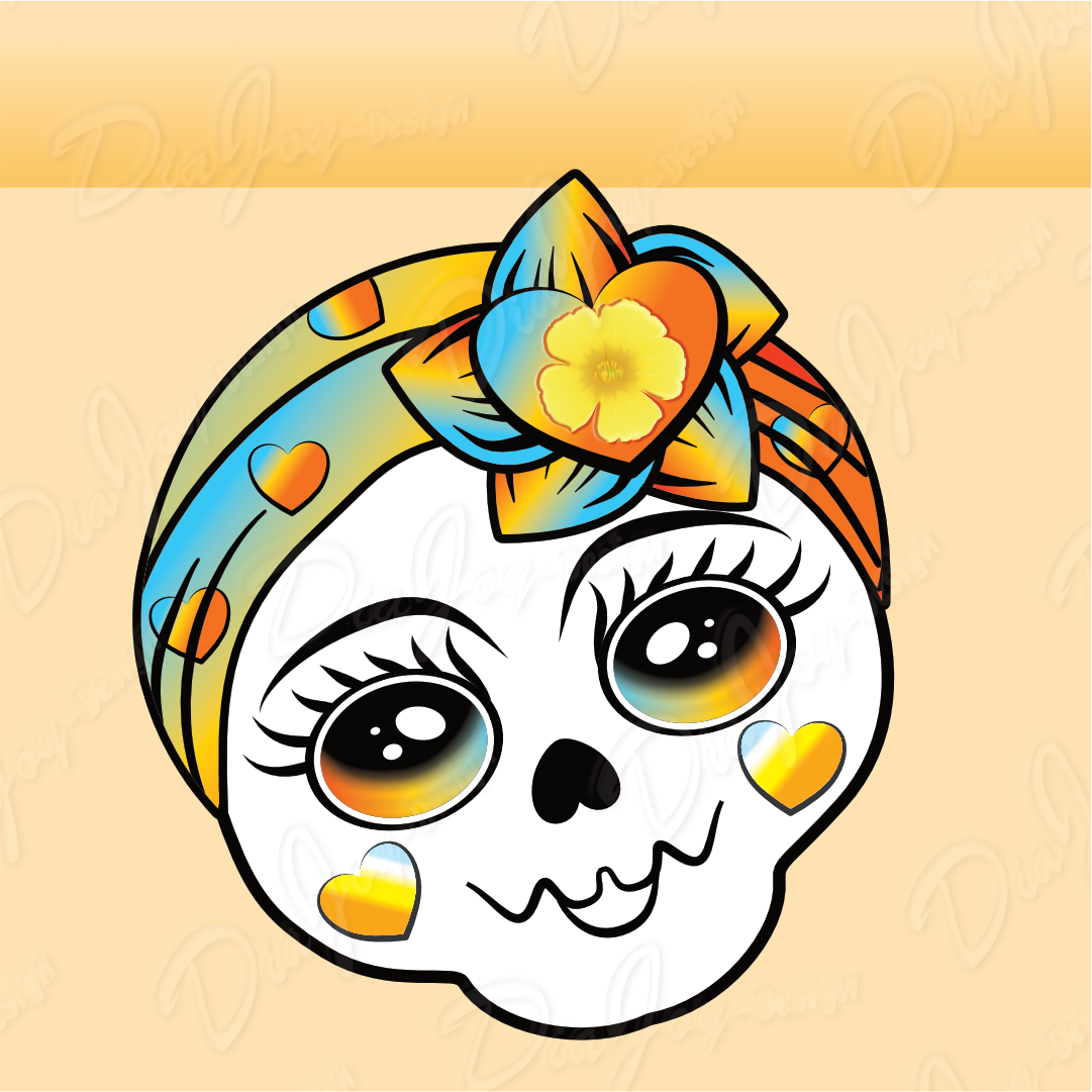 Cute Skull Clipart Set