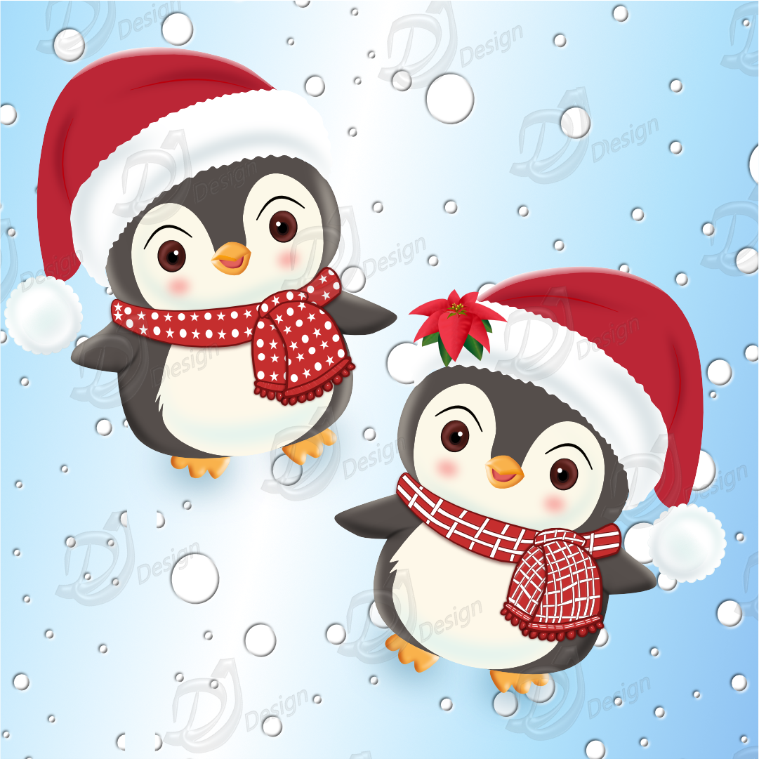Penguin Clipart Set