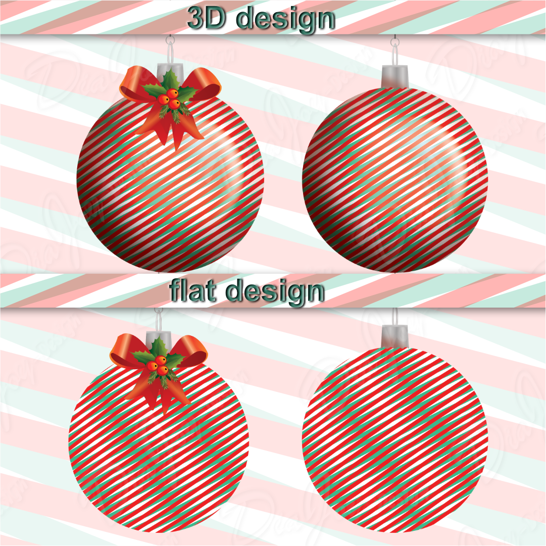 Christmas Balls, Heart, Clipart Bundle