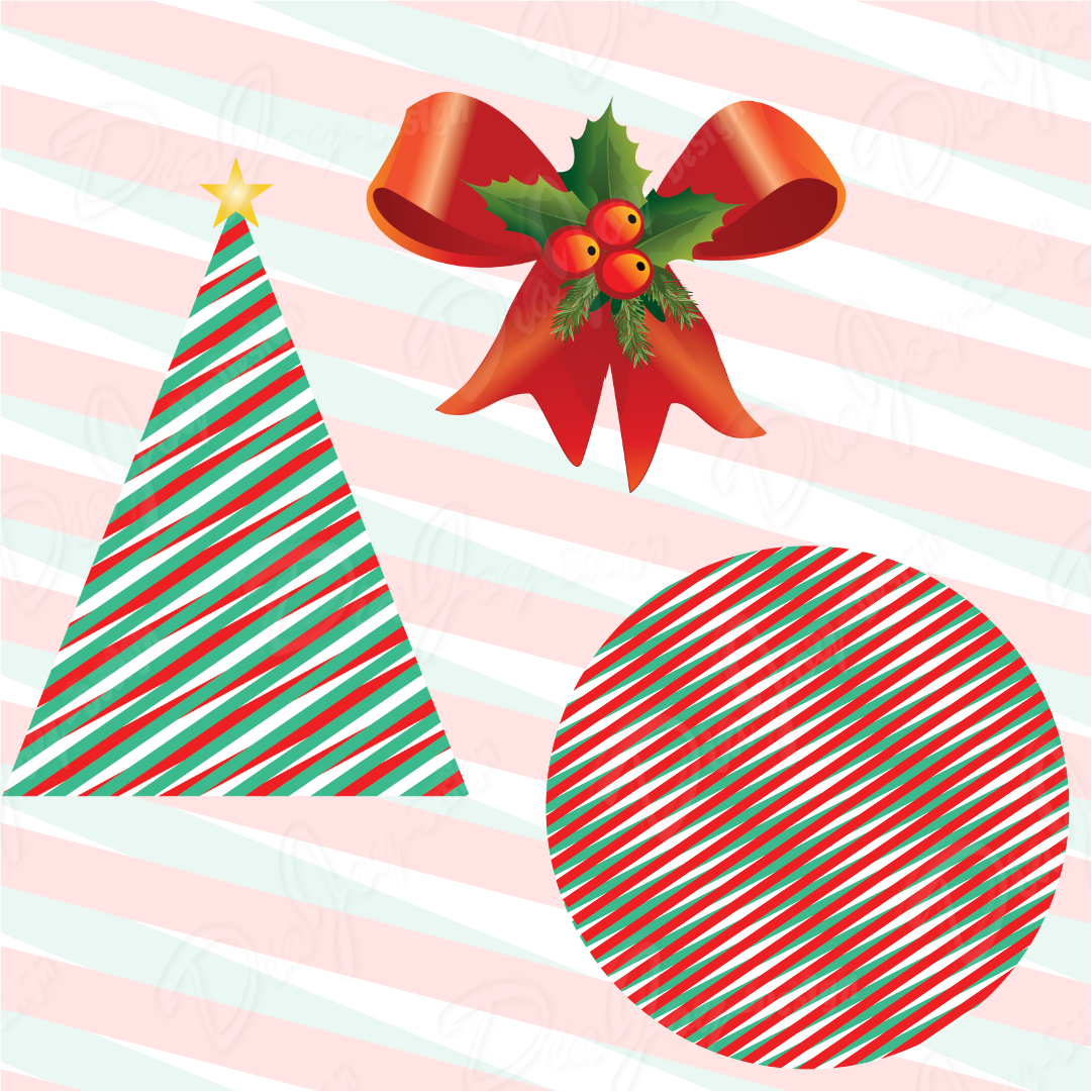 Christmas Balls, Heart, Clipart Bundle