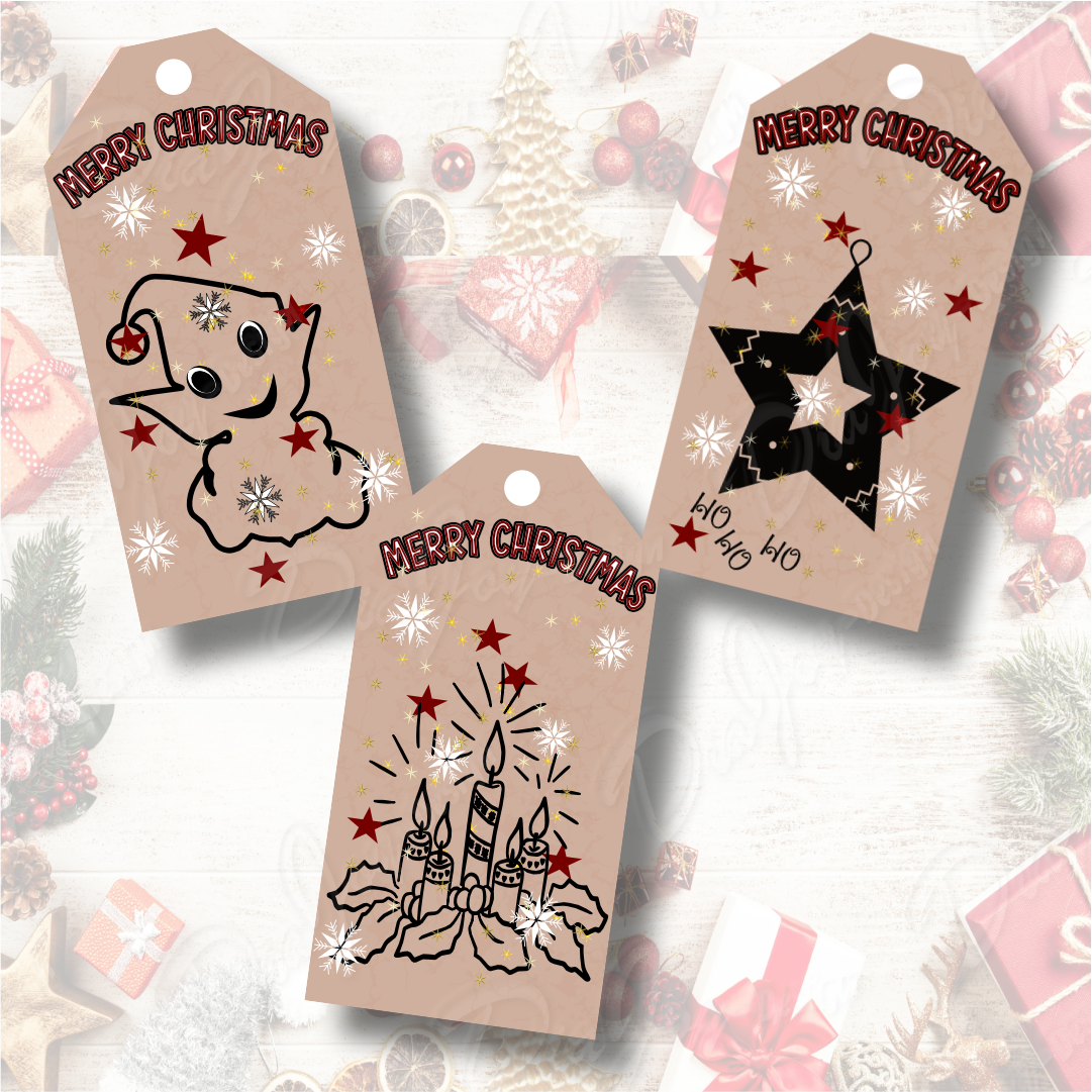Christmas Gift Tag Set ready to print