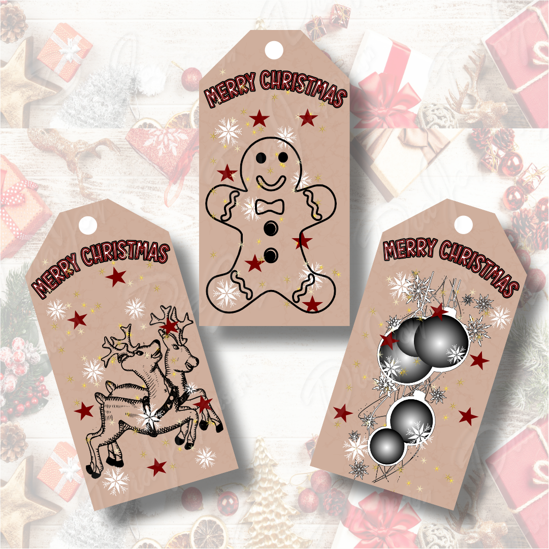 Christmas Gift Tag Set ready to print