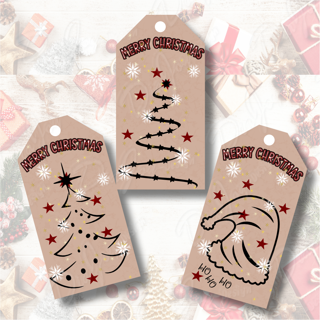 Christmas Gift Tag Set ready to print