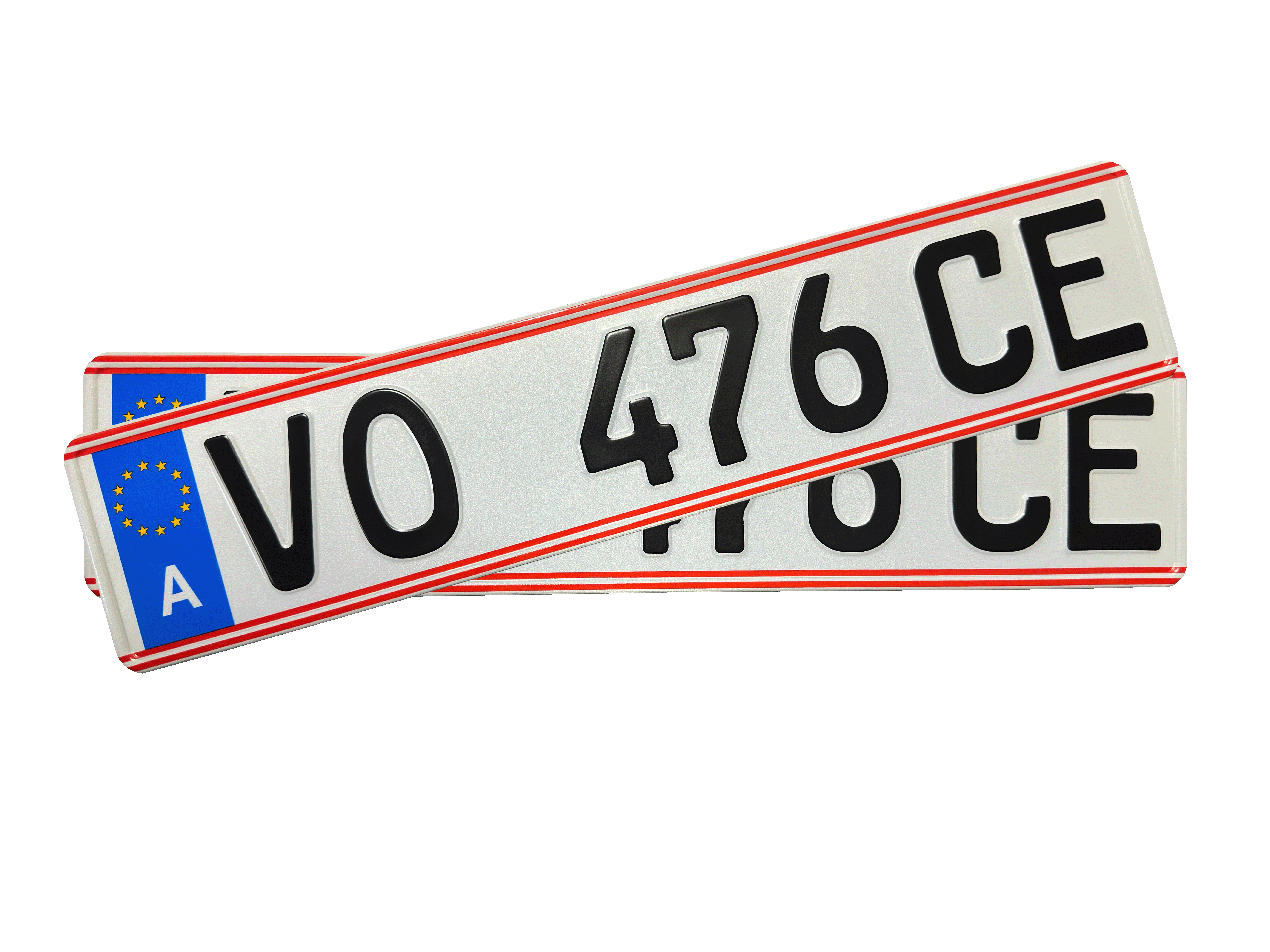 AUSTRIŠKOS. Numerių lentelės