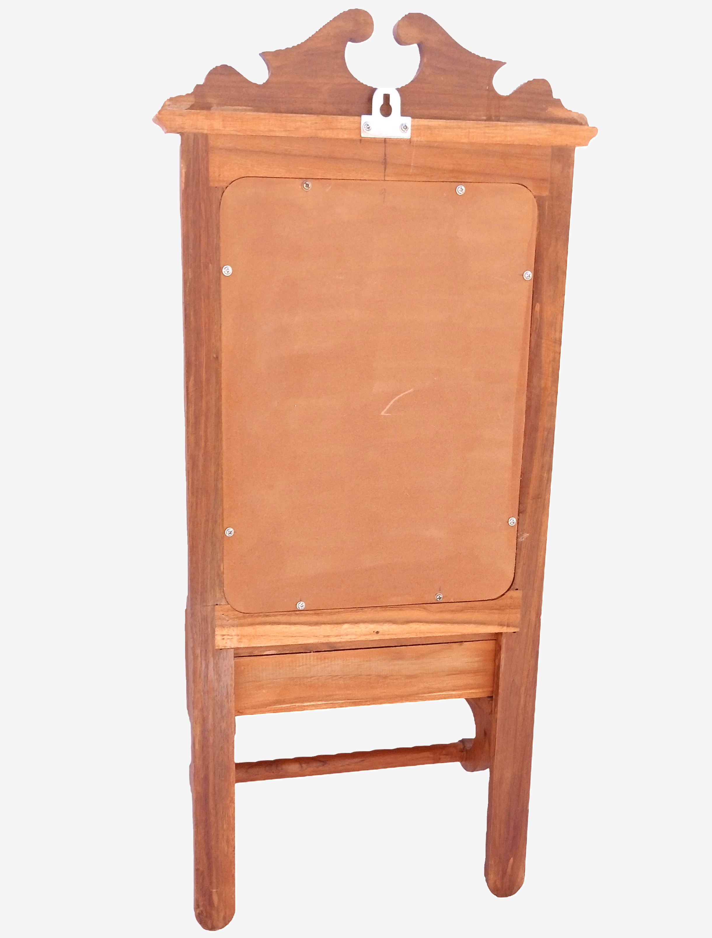 Wooden Wall Mirror with Drawer