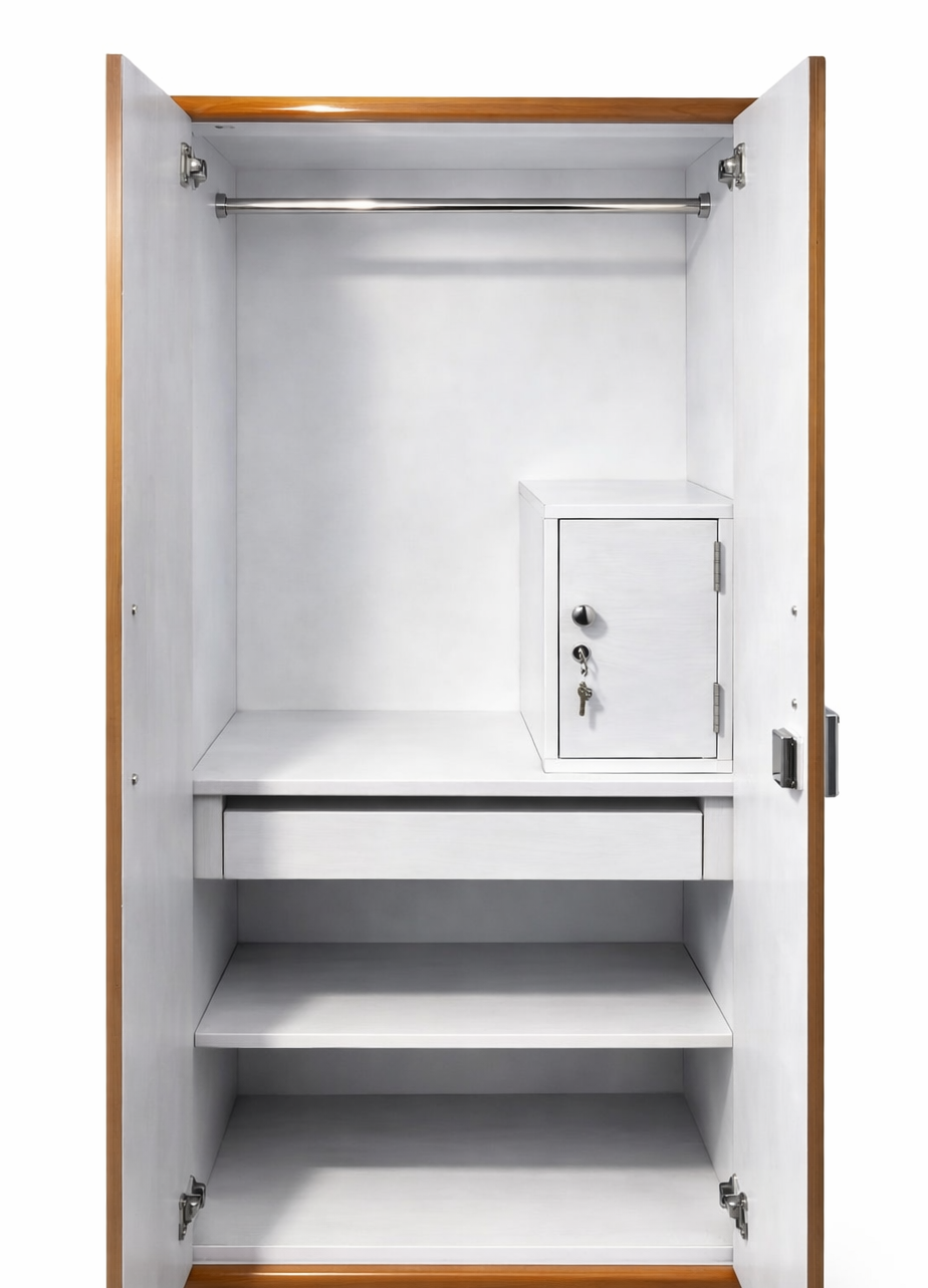 Wooden Wardrobe – Modern 2 Door Almirah