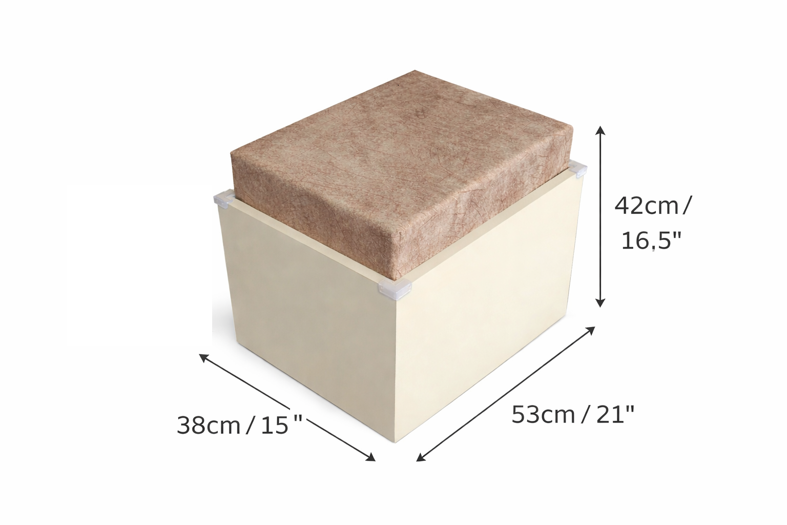 Modern Dressing Table with Mirror & Storage Stool