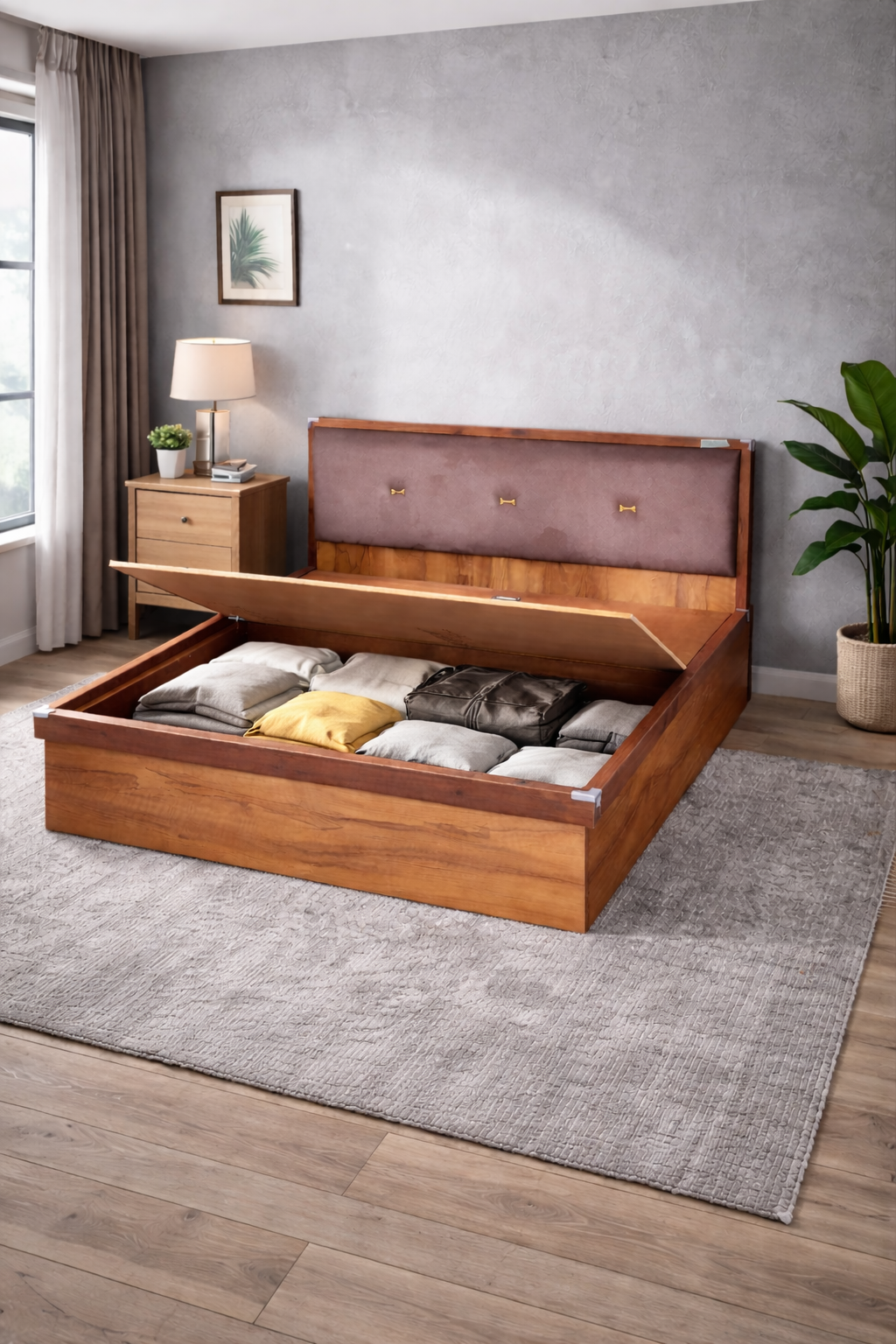 SINGLE BED WITH STORAGE