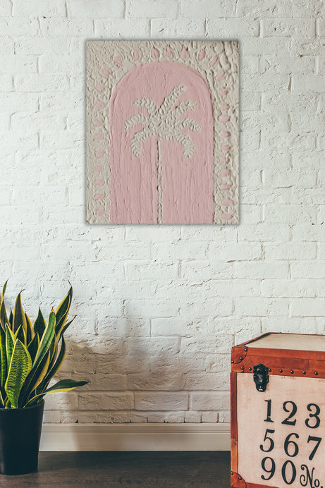 Blush Palm Arch