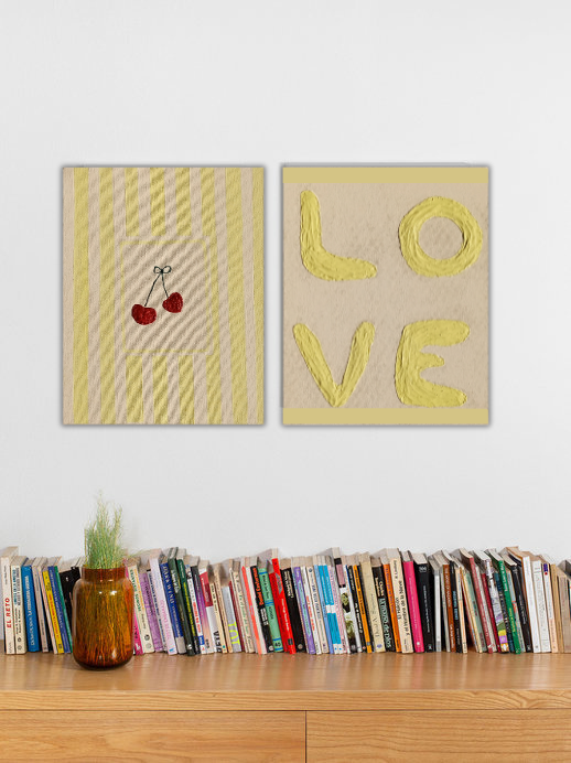 Love & Cherries (Set of 2)