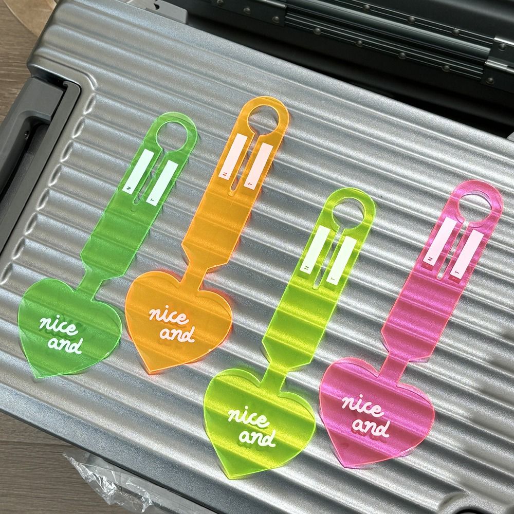 4 Pcs Luggage Tag (Multicolor)