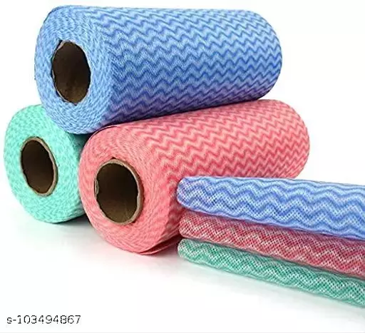 Washable and Reusable 2 Ply Kitchen Printed Tissue/Towel Rolls (set of 2 rolls)