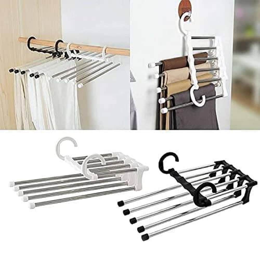 Multilayer 5 in 1 Foldable Hangers for Clothes Hanging