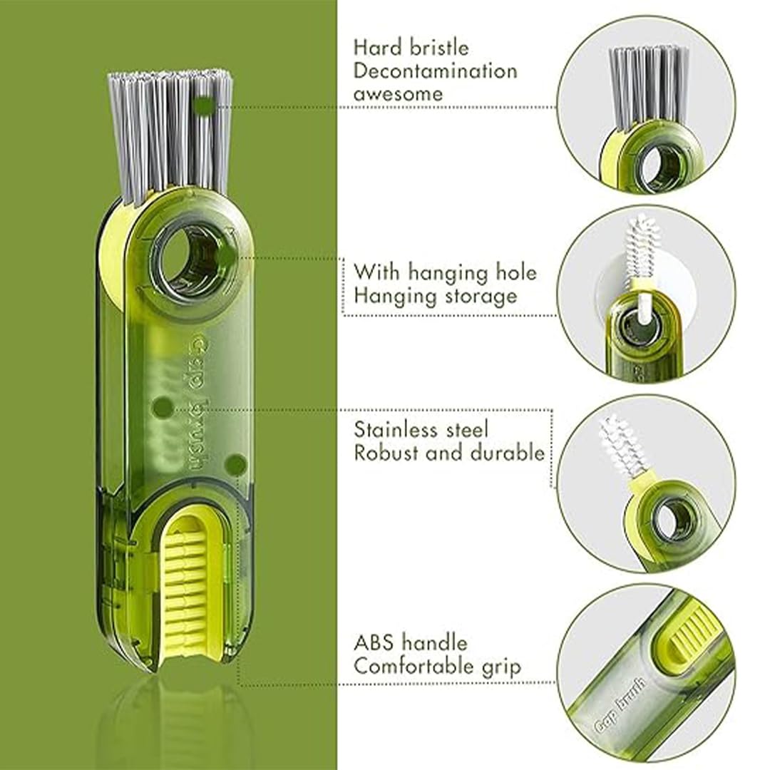 Multifunctional 3 in 1 Bottle Cap Cleaning Brush