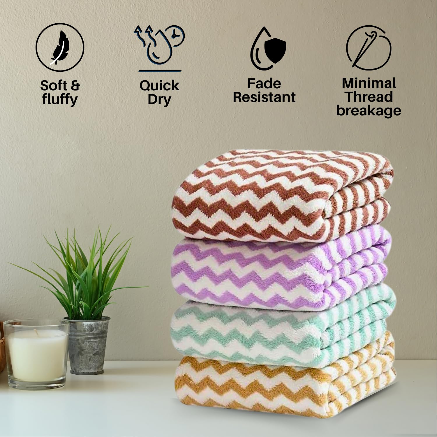 Super Soft Hand Towel - (set of 4 pieces)