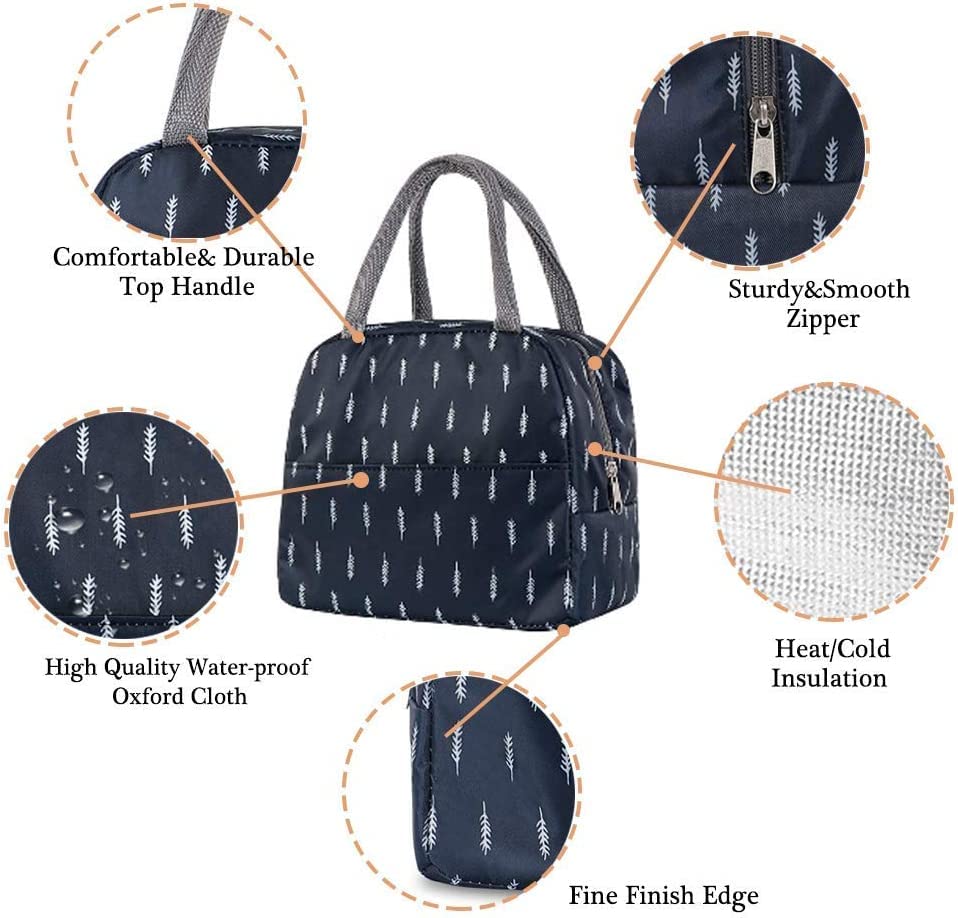 Insulated Polyester Travel Lunch Bag For Office, College & School